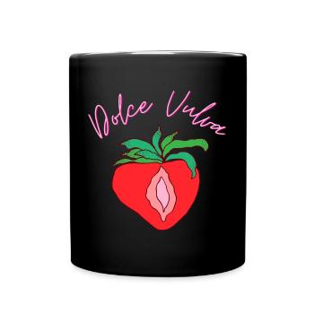 Le féminisme concerne tout le monde ! Vagin doux Dolce Vulvar - Mug uni - noir - Devant