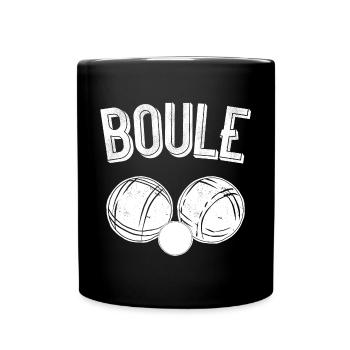 Boule balls pour les joueurs de boules Bouler boulen - Mug uni - noir - Devant