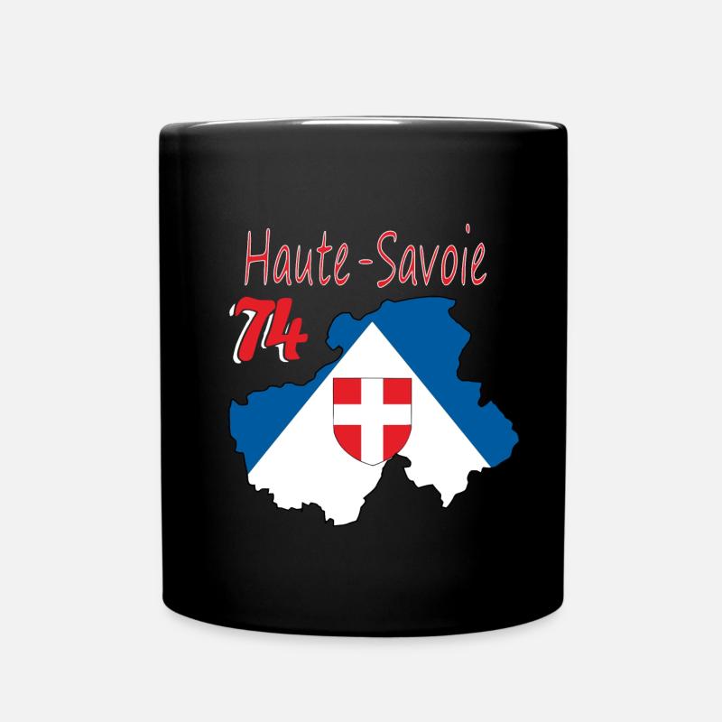 Haute-Savoie - Tasse einfarbig - Schwarz