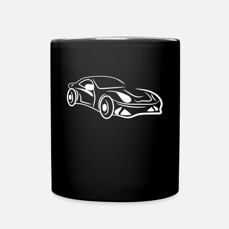 Voitures De Sport Voitures Amateurs Pilotes Course - Mug uni - noir