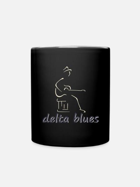 delta blues - Full Colour Mug - black