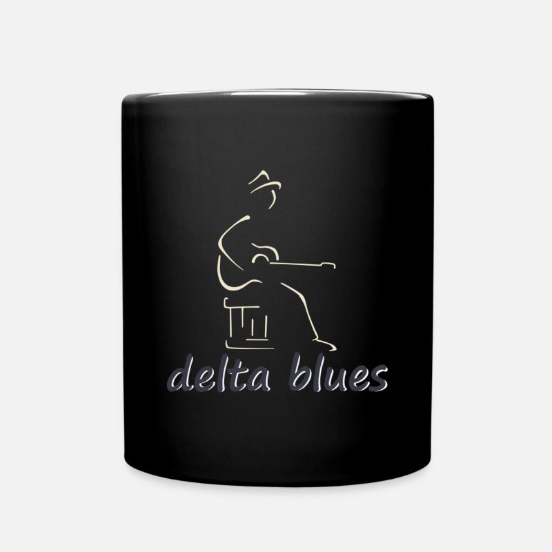delta blues - Mug uni - noir