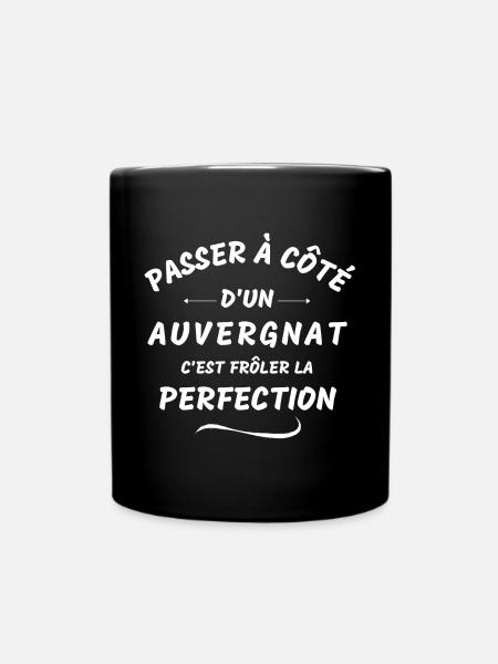 Auvergne, Auvergnat, j'aime l'Auvergne - Mug uni - noir