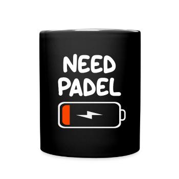 Need Padel Tennis Battery Drain for Padelista - Full Colour Mug - black - Front