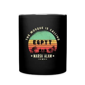 Marsa Alam Ägypten Moschee Design - Tasse einfarbig - Schwarz - Vorne