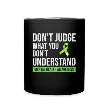 Mental Health Awareness - Full Colour Mug - black - Front