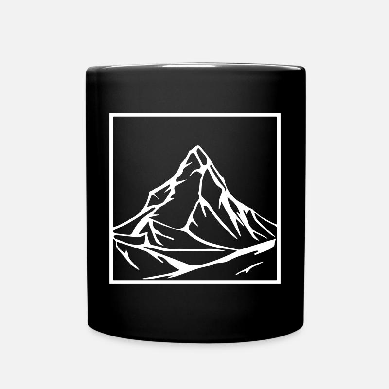 Ein schöner Berg - Tasse einfarbig - Schwarz