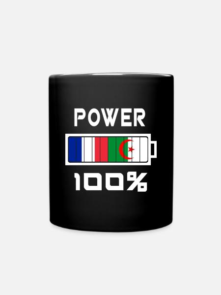 L'Algérie et la France Power 100 % - Mug uni - noir