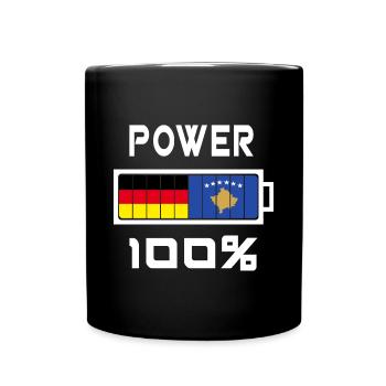 L’Allemagne et le Kosovo Power 100% - Mug uni - noir - Devant