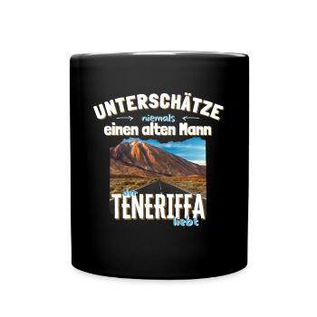 Teneriffa Teide alter Mann - Tasse einfarbig - Schwarz - Vorne