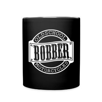 bobber oldschool motorcycles chopper tuner biker - Full Colour Mug - black - Front