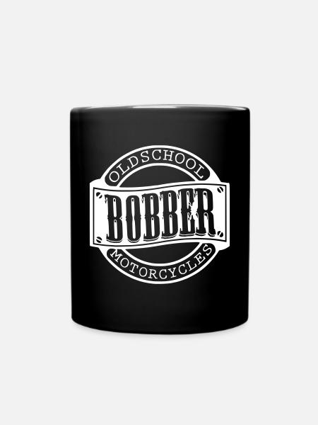 bobber oldschool motorcycles chopper tuner biker - Tasse einfarbig - Schwarz
