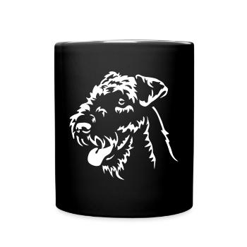 Airedale Terrier "Black Edition" - Full Colour Mug - black - Front