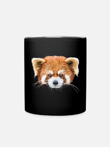 Red panda - Full Colour Mug - black