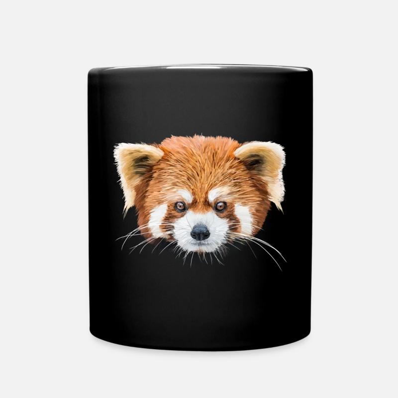 Red panda - Full Colour Mug - black