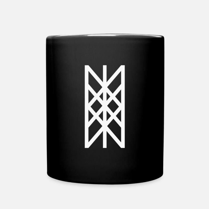 Canvas by Wyrd Viking - white - Full Colour Mug - black