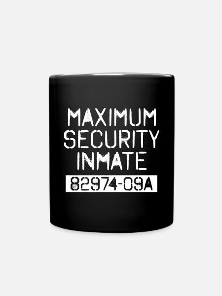 Halloween Prison Prison Costume Men Women Prisoner - Full Colour Mug - black