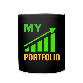 MY PORTFOLIO / Investment, Trading Motive - Full Colour Mug - black - Front