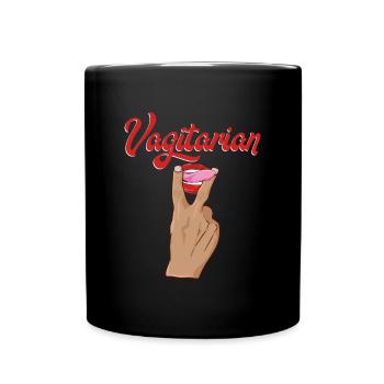 Chemise humoristique adulte drôle vagin pour les - Mug uni - noir - Devant