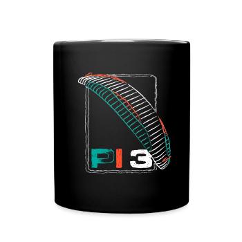 Pi 3 Advance Paraglider - Full Colour Mug - black - Front
