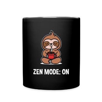 Coffee Lover Coffee Cup Statement Coffee - Full Colour Mug - black - Front