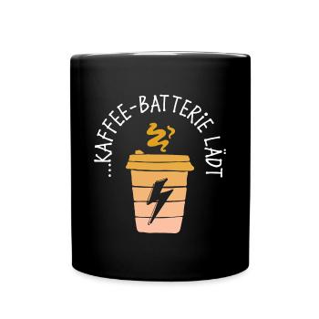 Coffee Drinking Caffeine Statement Coffee Drinker - Full Colour Mug - black - Front