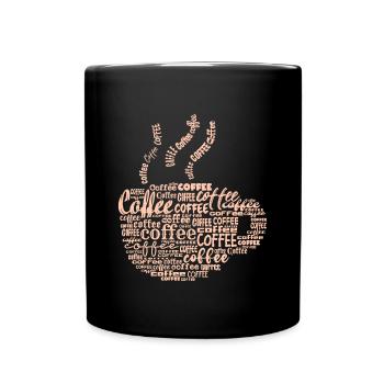 Amateurs de café Dicton café buveur de café - Mug uni - noir - Devant