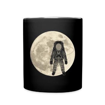 Weltall outfits, asttronauten outfits mann - Tasse einfarbig - Schwarz - Vorne