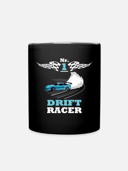 No. 1 Drift Racer - Full Colour Mug - black