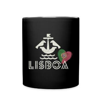 Lisbonne Portugal, belle ville est ma ville natale - Mug uni - noir - Devant