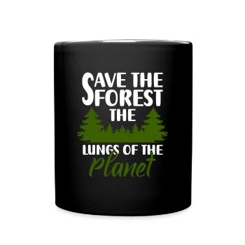 Outdoor Environmental Protection Forest Animal - Full Colour Mug - black - Front