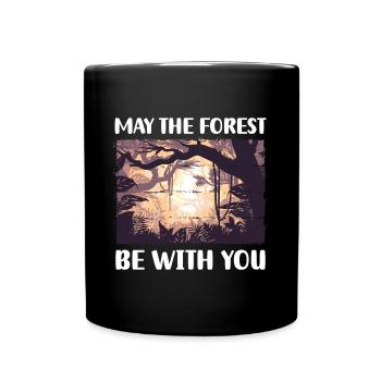 Outdoor Trees Forester - Full Colour Mug - black - Front