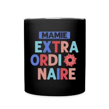 Mamie Extraordinaire Pour Meilleure Mamie - Mug uni - noir - Devant