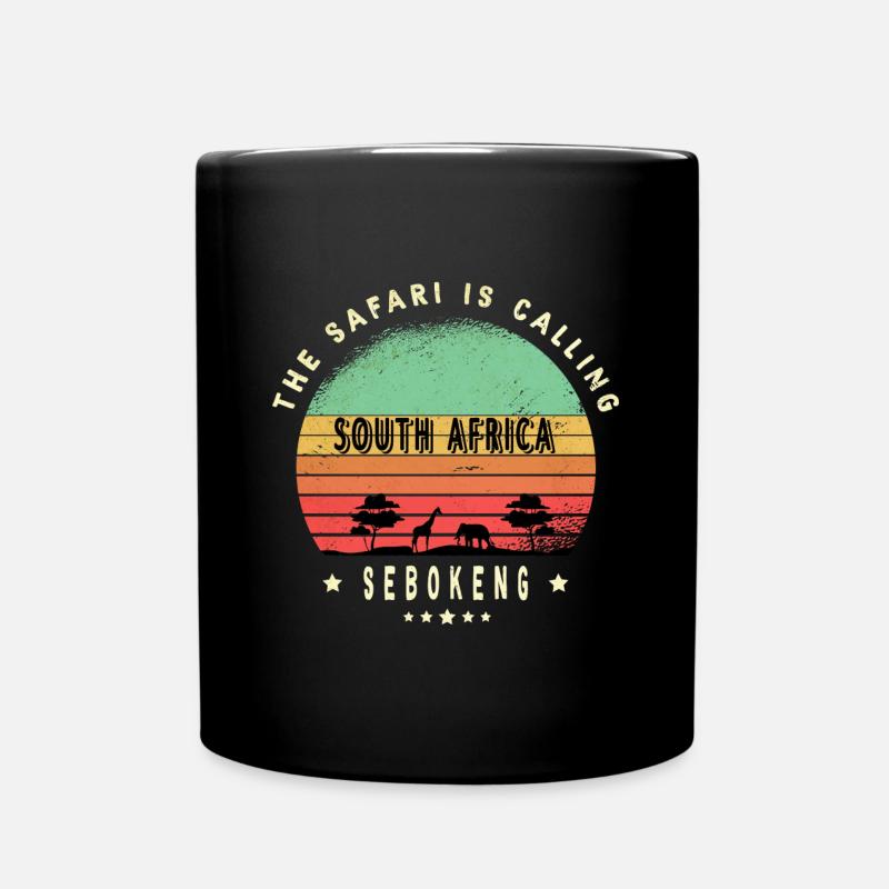 Sebokeng Südafrika Safari Design - Tasse einfarbig - Schwarz