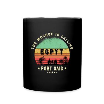 Conception de la mosquée Port-Saïd - Mug uni - noir - Devant