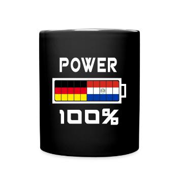 Germany and Paraguay Power 100% - Full Colour Mug - black - Front