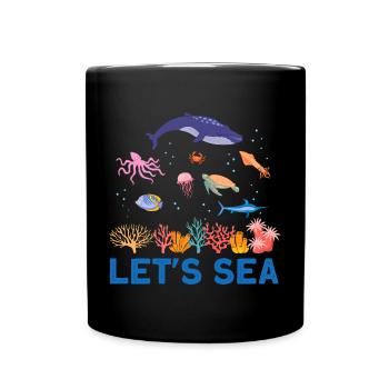 Ocean Sea Marine Biologist Marine Biology Biology Biology - Full Colour Mug - black - Front