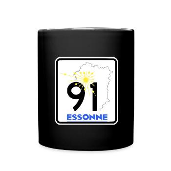 Essonne 91 - Tasse einfarbig - Schwarz - Vorne