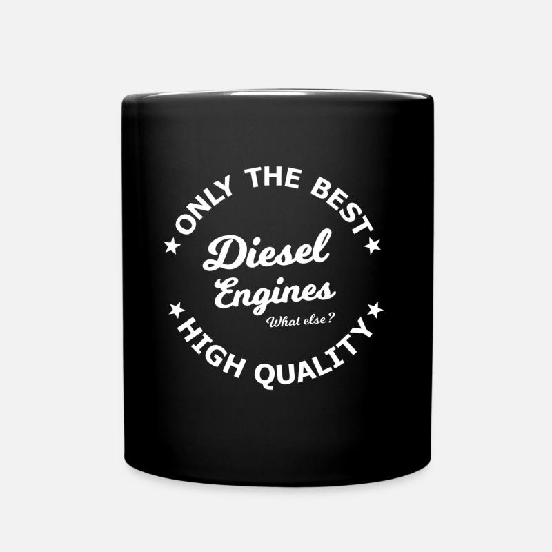 Nur Diesel Motoren - Tasse einfarbig - Schwarz