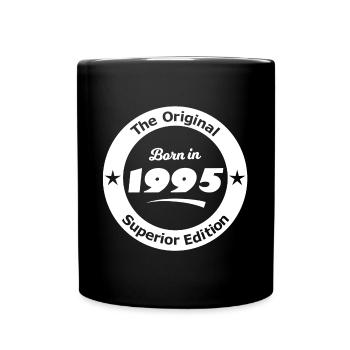 Geburtsjahr 1995 - Tasse einfarbig - Schwarz - Vorne