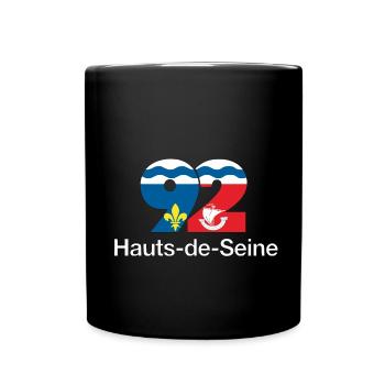 Hauts de seine - Tasse einfarbig - Schwarz - Vorne