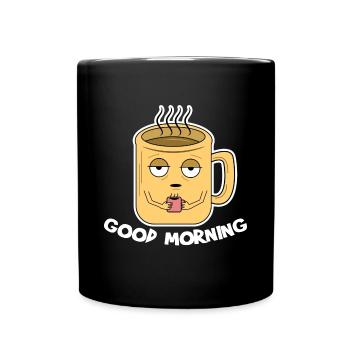 Coffee Cup Breakfast Coffee Lover Coffee - Full Colour Mug - black - Front