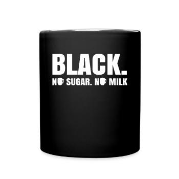 Coffee Drinking Coffee Cup Coffee Lover Saying - Full Colour Mug - black - Front