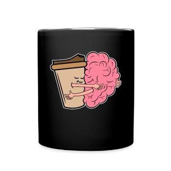 Kaffee Trinken Kaffeeliebhaber Kaffeetrinker - Tasse einfarbig - Schwarz - Vorne