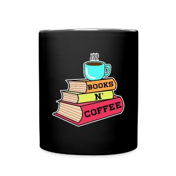 Caffeine Coffee Drinking Statement Coffee Lovers - Full Colour Mug - black - Front