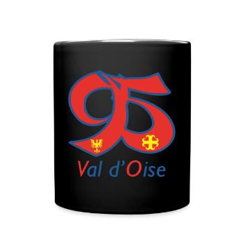 Val d'oise 95 - Tasse einfarbig - Schwarz - Vorne