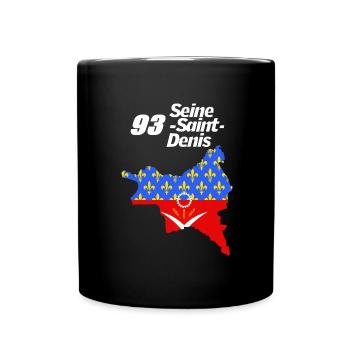 Seine saint-denis - Mug uni - noir - Devant