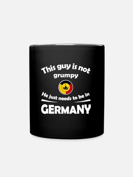 Deutschland Fans - Tasse einfarbig - Schwarz