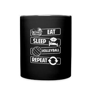 Sports Player Beach Ball - Full Colour Mug - black - Front