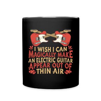 Electric Guitar Electric Guitar Guitarist Guitar - Full Colour Mug - black - Front